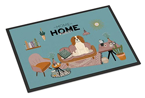 Caroline's Treasures CK7903MAT Cavalier Spaniel Sweet Home Doormat 18x27 Front…