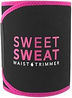 Sports Research Sweet Sweat Premium Waist Trimmer (Pink Logo) for Men & Women ~ Includes Free Sample of Sweet Sweat Gel!