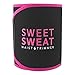 Sweet Sweat Waist Trimmer (Pink Logo) for Men & Women. Includes Free Sample of Sweet Sweat Workout Enhancer!