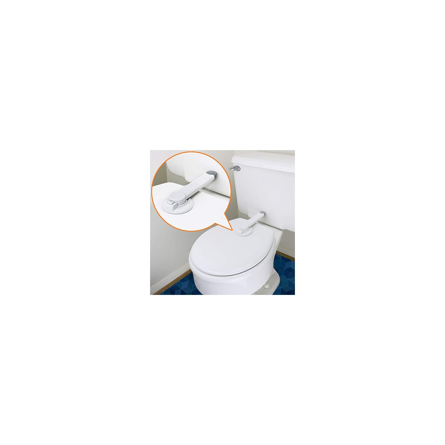 Toilet Lock Child Safety Ideal Baby Proof Toilet Seat Lock with 3M