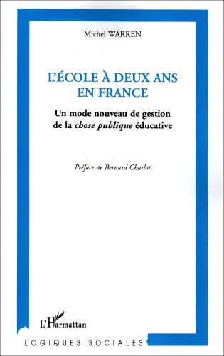 L' école à deux ans en France