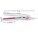 VAV Professional Hair Straightener 1in 3D Floating Plate Ceramic Flat Iron 284℉-446℉ Auto Shut-Off US Plug Rose Gold (mini size)