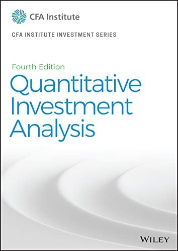 Amazon.com: Quantitative Investment Analysis, Workbook (CFA