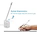 Lefon Dock/Stand Compatible for Apple Pencil with Built-in Charging Cable (5FT), Aluminium Silvery