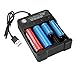 18650 Battery Charger, 4-Slots USB Battery Charge for 3.7V Li-ion TR IMR 10440 14500 16650 18650 16340(RCR123) Batteries, LED USB Intelligent Rechargeable Battery Charger (1pcs Battery Charger)