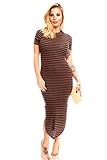 Young Aloud OFF SHOULDERS SLEEVE MAXI DRESS