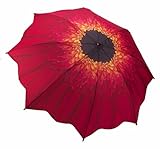 Galleria Enterprises Red Daisy Folding Miniature Umbrella