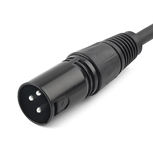 Tisino XLR Y-Splitter Cable, Dual Female XLR to Male XLR Y Cable Balanced Microphone Splitter Cord Audio Adaptor (3 Pin 2 Female to 1 Male)- 1.5 Feet - Thumbnail 6