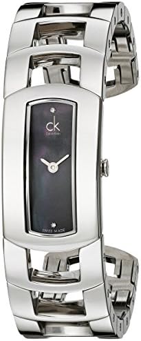 Women's K3Y2S11S Analog Swiss Quartz Silver Stainless Steel Cuff Watch