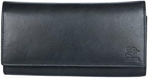 Black Nice Quality Genuine Leather Wallet Bull Leder