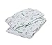 Bacati Soccer Muslin Set of 2 Piece Crib Sheets, Green/Grey