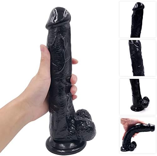 XGYPA 10" Great Dî'ldɔ Powerful Sucker Waterproof Black Portable Women Perfect Choice