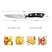 Paring Knife Fruit Knife Peeling Knife 4 Inch German HC Stainless Steel Small Sharp Knife with Non Slip Ergonomic Handle for Kitchen Cutting