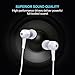 COWIN HE1 in-Ear Earbuds Noise Isolating Headphones, Waterproof Sweatproof Earbuds for Gym Running with Mic HD Dynamic Crystal Clear Sound, Ergonomic Comfort-Fit and 100% Compatibility - White