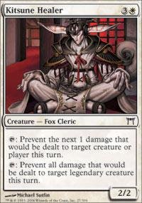 Magic: the Gathering - Kitsune Healer - Champions of Kamigawa