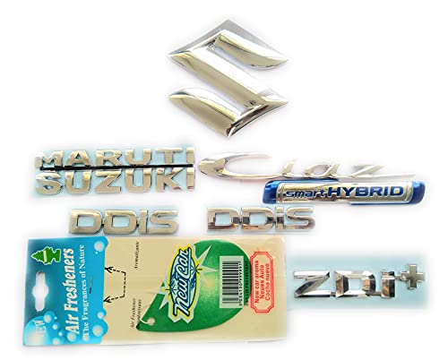 KarGide Car Monogram Symbol Wrap Decal Sticker Emblem Badge Logo for Ciaz Diesel VDI Plus Rear Side kit with Perfume.