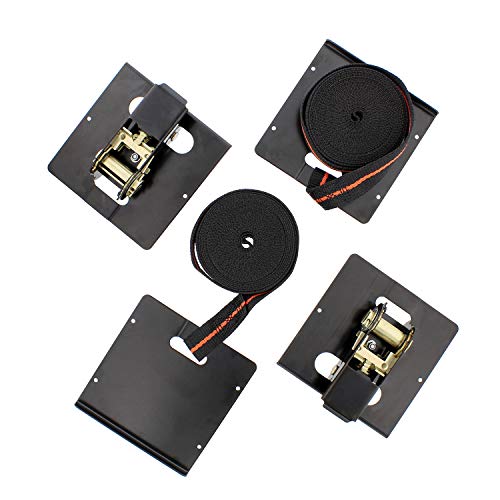 DCT Flooring Strap Clamp Flooring Tools Flooring Installation Tools and Clamping Ratchet Tie Down Strap 16 Foot, 2 Pairs