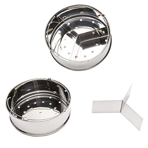 Steamer Basket - Pressure Cooker Accessories for 5, 6, 8 Qt with Removable Dividers, Egg Rack, Stack N' Cook - Thumbnail 4