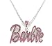 Nicki Minaj Barbie Necklace Large with Pink Stone