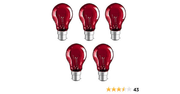 Merriway BH00648 - Bombillas de 60 W de bayoneta BC B22 para ...