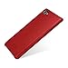 TETDED Premium Leather Case for BlackBerry Motion, Snap Cover, Caen (Nappa Red)
