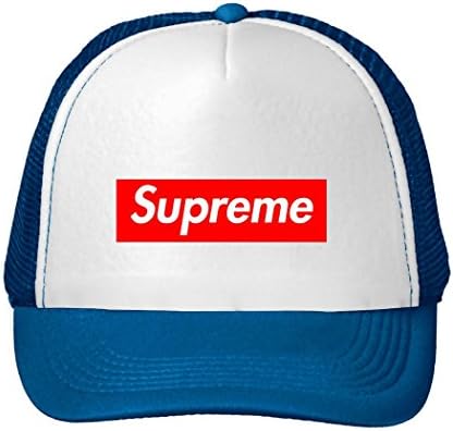 Kaho Unisex Trucker Snapback Hat Supreme Box Logo Summer Mesh Cap