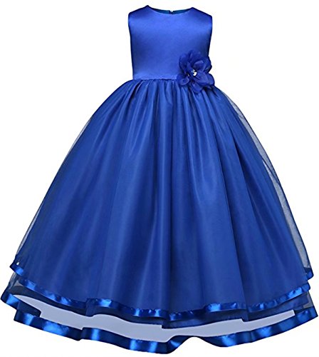 Betusline Little Girls Sleeveless Party Wedding Dresses