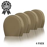 Kohree Tire Covers for RV Wheel Heavy Duty 600D Oxford Motorhome Wheel Covers, Waterproof PVC Coating Tire Protectors for Trailer Truck Camper Auto, Fits 26.75inches-29inches Tire Diameters Set of 4