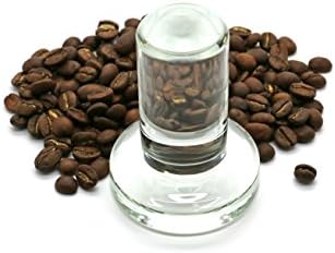 Doug Glass Tamper for Espresso Machines, 55mm in Diameter, Clear Pyrex Glass
