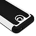 Nokia Lumia 635 Case, Nokia Lumia 630 Case, MagicMobile [Dual Armor Series] Durable [Impact Shockproof Resistant] Double Layer Cover [Hard Shell] + [Flexible Silicone] Case for Nokia Lumia 630 / 635 - Black - White