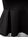 Doublju Stretchy Flare Peplum Blouse Tops for Women with Plus Size (Made in USA)