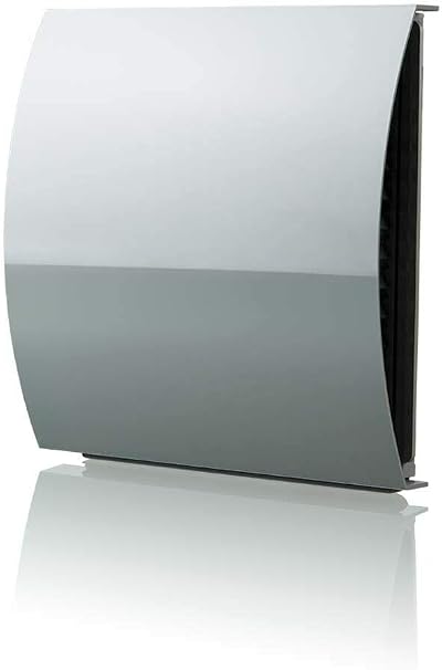 Fantronix 100 mm Grey Wall Vent Cover with Wind & Draft Reduction