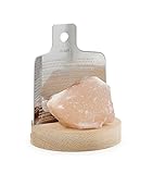 Kikkerland - Large Pink Himalayan Sea Salt Set With Stainless-Steel Grater - RS01-L