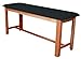 3B Scientific W15074B Black Hardwood Classic Exam Treatment Table with H-Brace, 74.8
