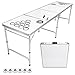 GoPong 8 Foot Portable Beer Pong / Tailgate Tables (Black, Football, American Flag, or Custom Dry Erase)