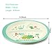 Kids Dinnerware Set of 5 Piece - Bamboo Kids Cups,Kids Plates,Bowl,Toddler Fork & Spoon, BPA Free, Dinosaur Plates for Baby Shower Gift (Little Dinosaur)