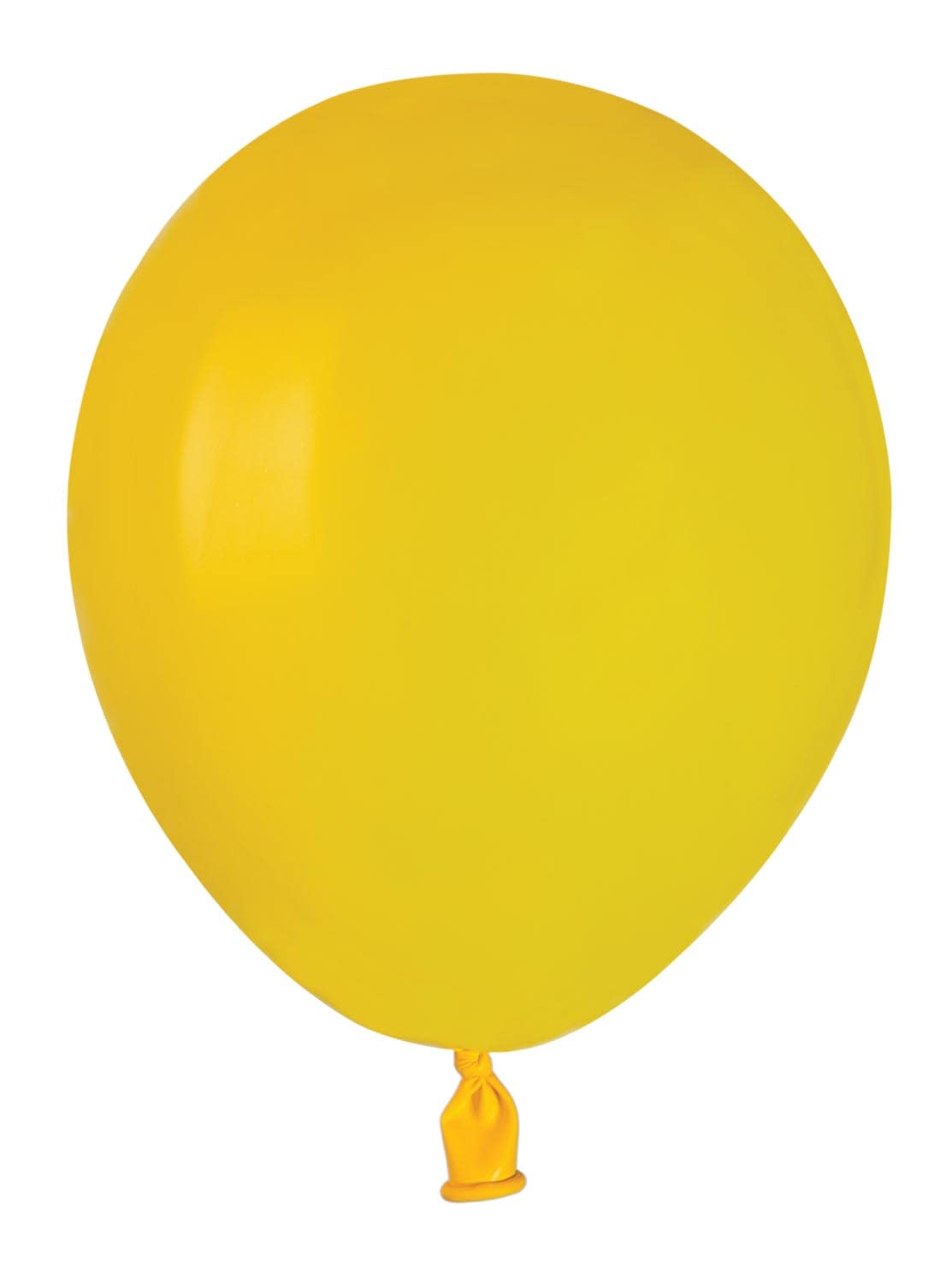 Pack 100 balloons in natural latex Premium Quality A50 (Ø 13cm / 5"), yellow