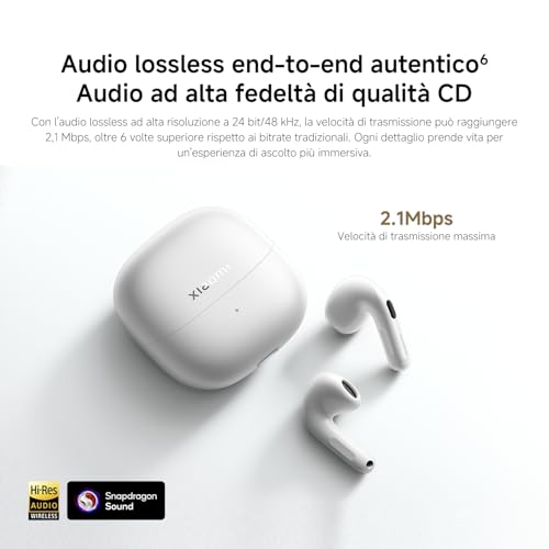 Buds 6, Auricolari True Wireless, Cancellazione del Rumore con 3 Microfoni, Harman AudioEFX, Circuito Magnetico Triplo, 35 Ore di Riproduzione, Tramite App, IP54, Nero