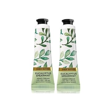 Bath And Body Works 2 Pack Eucalyptus Spearmint Shea Butter Hand Cream 1 Oz