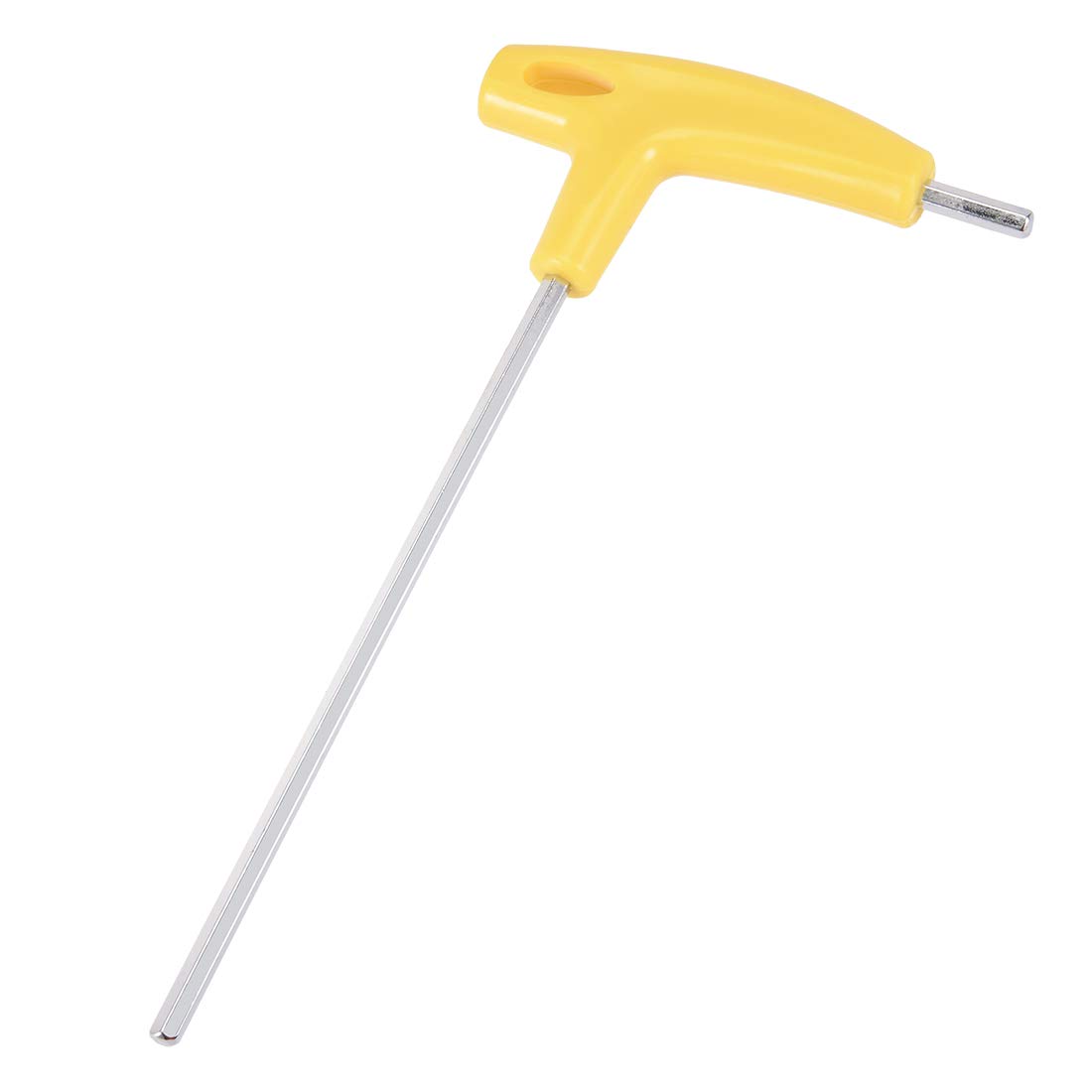 Sourcingmap 5mm Metric Long Arm T-Handle Hex Key Wrench Chrome Finish