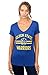 Ultra Game Women's Standard Box Out Varsity Stripe Tee Shirt, Team Color, Medium