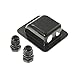 LINKSOLAR Weatherproof ABS Solar Double Cable Entry Gland,Curved Cable Connector For All Cable Types 6mm² to 12mm² for Rv, Campervan, Boat (Type D, Black)