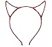 Bonnie Z. Leonardo Chiffon Devil Horns Headband Red