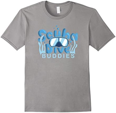 Mens Scuba Dive Buddies Diver Ocean Vacation Boating T-Shirt XL Slate