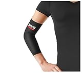 BISON OUTFITTERS Copper Elbow Sleeves for Weight Lifting, Crossfit, Basketball, Volleyball, Running and Injury Recovery - Provides Compression, Warmth & Support - Men & Women (Medium)