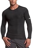 ASICS Men's Running Compression Long Sleeve,Black,Medium