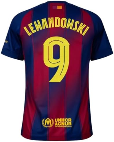 Amazon.com: Lewandowski #9 Green 3rd Kit Soccer Jersey for Men Fan