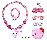 Kerr's Choice Hello Kitty Necklace Jewelry Hello Kitty Earrings | Hello Kitty Gift Set | Hello Kitty Accessories Girls Women Birthday Gift (Hello Kitty 2)