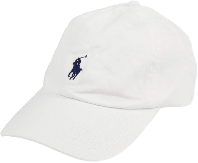 Amazon ポロ ラルフローレン Cotton Clsc Cap Ac Hat キャップ ローキャップ ロゴキャップ メンズ レディース Usa 帽子 トレンド ホワイト 白 並行輸入品 キャップ 通販