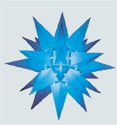 Sommerstern Herrnhut für Außen, Kunststoff, 40 cm, mit Beleuchtung, Sommer, Stern, Sterne, Sommersterne original Herrnhuter S